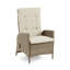 Ensemble de 2 chaises longues inclinables d'extérieur