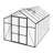 8X14 FT Polycarbonate Walk-In Greenhouse, Raised Base-128769457
