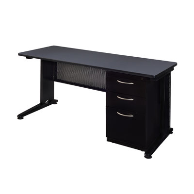 Bureau pour enseignant Nevjana Fusion avec tiroir à caisson simple
