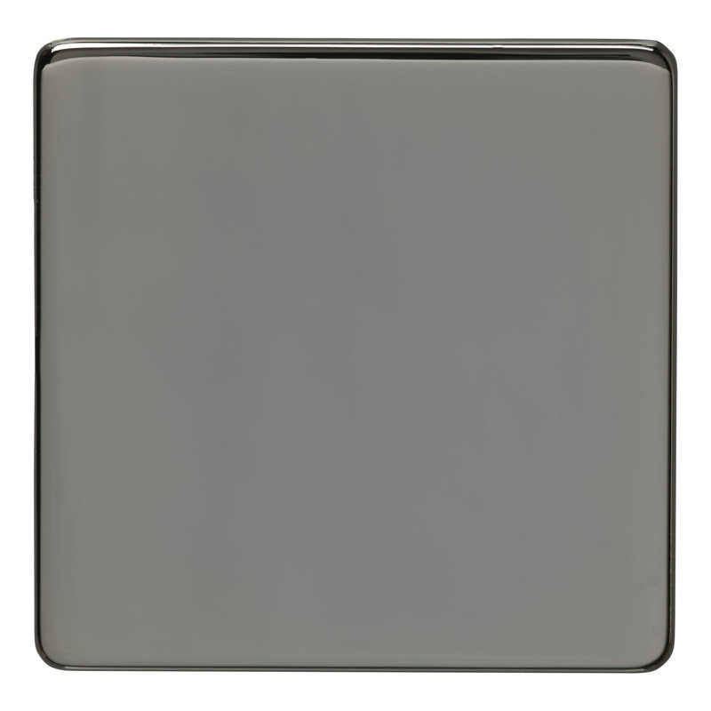 Wall Mounted Blank Plate, Black Nickel