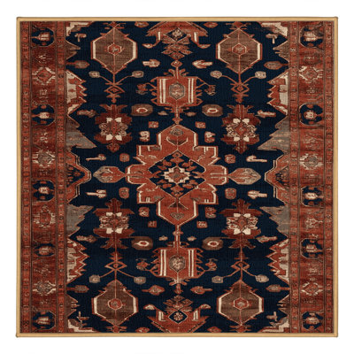 Tapis brun lavable à la machine