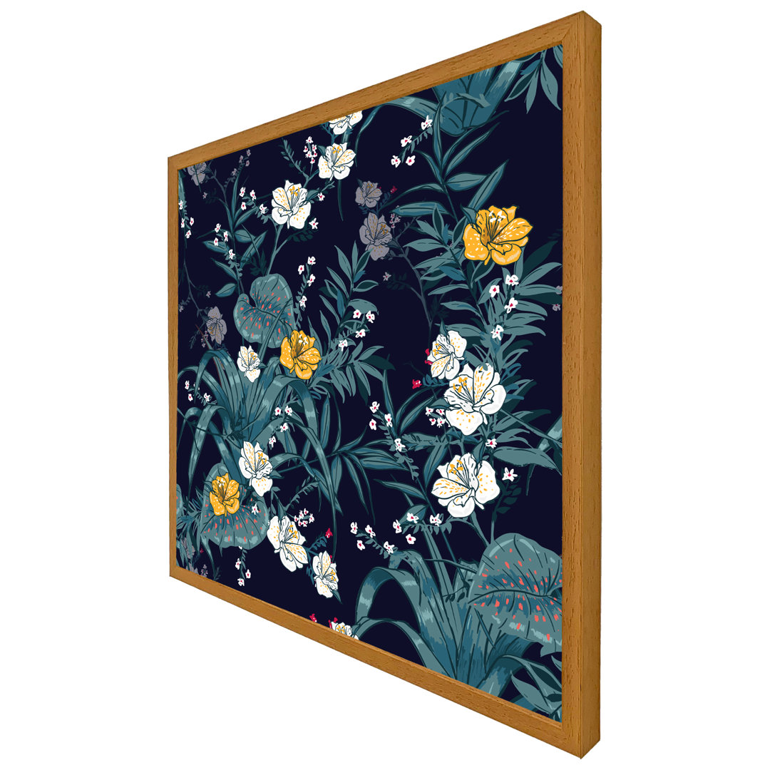 Hamford Blue & Yellow Flowers - Print