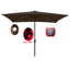 Parasol de marché rectangulaire 10 pi x 6,5 pi avec lumières solaires, manivelle et inclinaison faciles, pour terrasse, piscine extérieure protégée, actionné, fonction d'inclinaison, jardin, piscine-1671374691