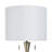 Langston Floor Lamp - Larson Gold & Black - White Shade