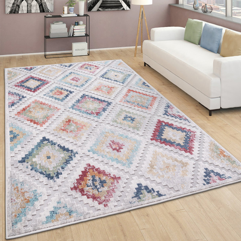 Rectangular Godley Geometric Area Rug, Rectangle 240 x 340cm