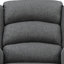 Chaise berçante Fabien en tissu gris