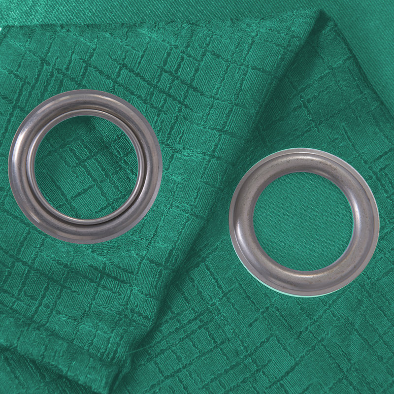 Paire de rideaux occultant avec œillets Lynx, L 52 po x L 95 po, Bleu sarcelle