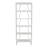 Modern White Bookshelf, 46 x 65 x 12 inches | 100% Melamine Coated Particle Board, Thickness: 0.7 inches | Numerous Shelves, Wall-Mountable, Sleek Design for Home Office & Living Room, Stylish & Functional Storage Solution-1709839865