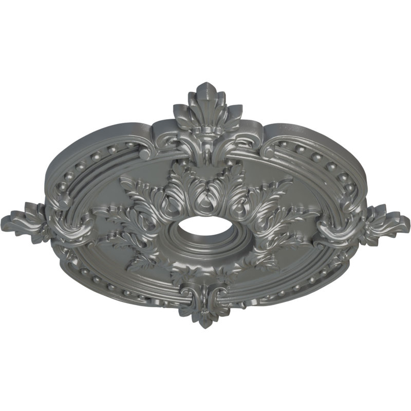 Endurathane Benson Classic Ceiling Medallion, 28 3/8"OD x 3 3/4"ID x 1 5/8"P (Fits Canopies up to 6 1/2"), Hand-Painted Bronze Finish