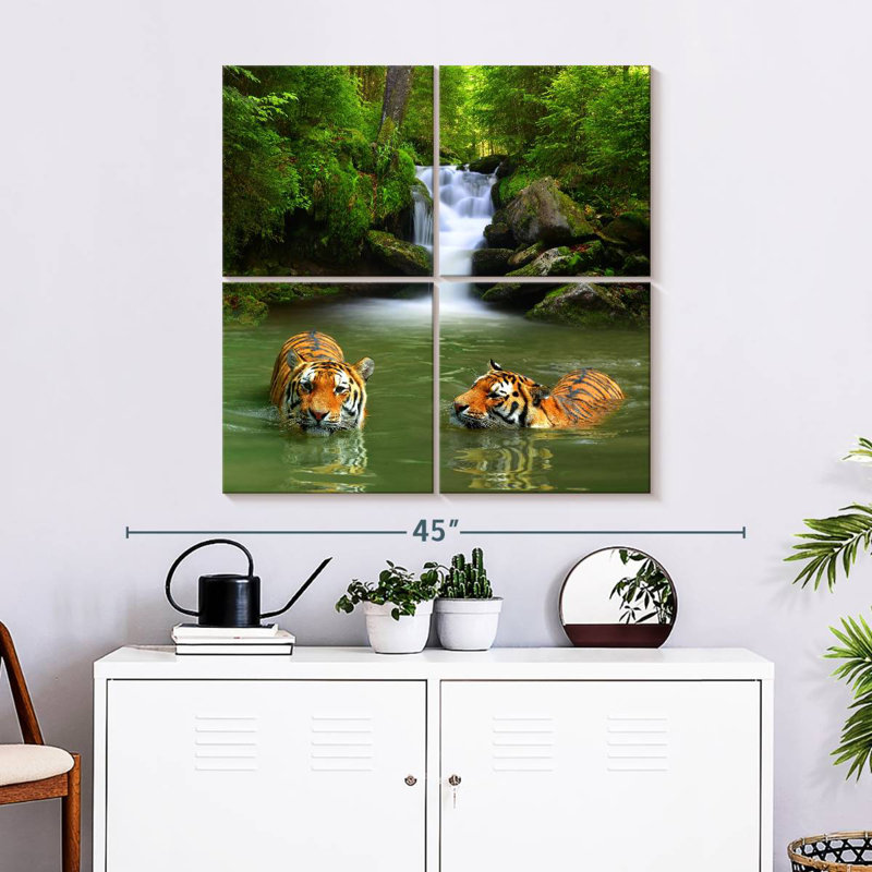 Brampt Tigers, 32" H x 32" W