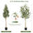 71.5'' Faux Olive Tree Tree