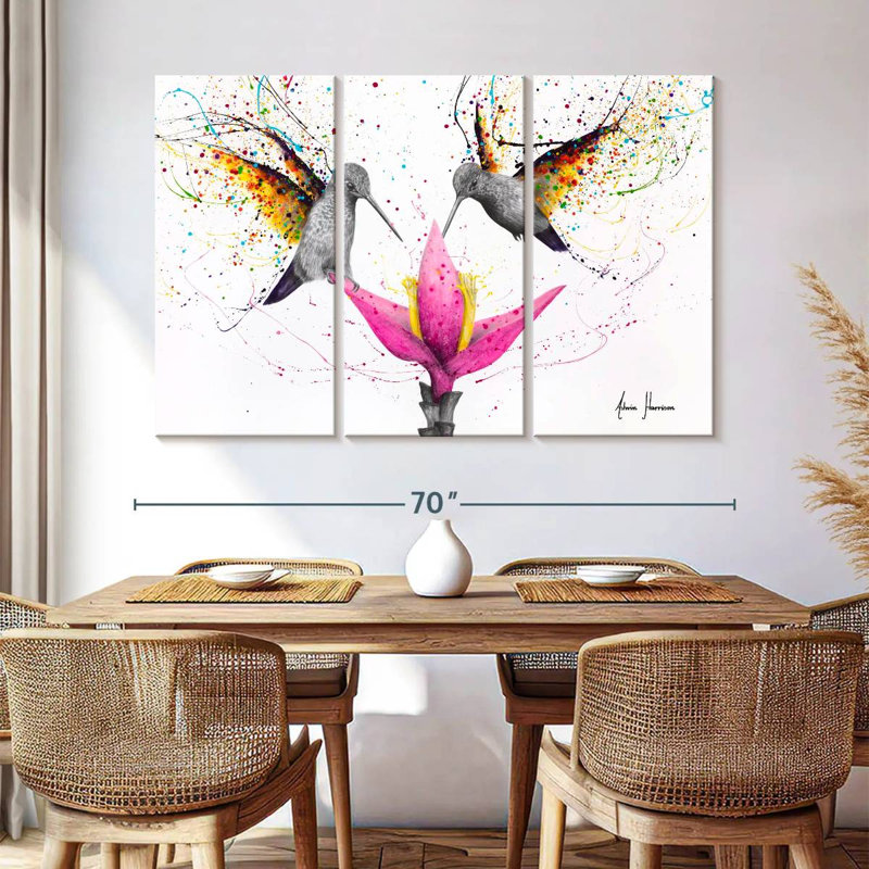 Friendship Hummingbirds, 42" H x 65" W
