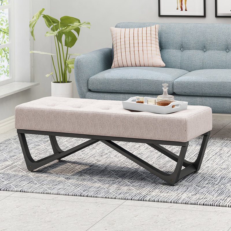 Repose-pieds, banc pour chambre ou entrée, Beige
