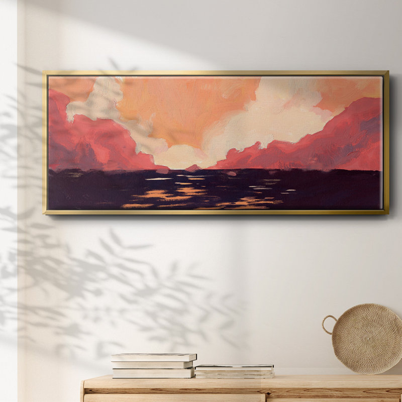 «Pink Rock Coast II», toile encadrée, H 20 po x l 50 po