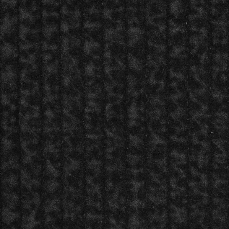Taie décorative moderne en velours de coton matelassé Stone, Européen, Noir