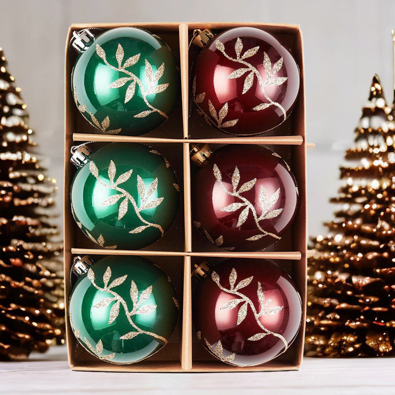 Ensemble d'ornement boule de Noël 6 pièces Jari