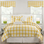  plaid yellow cotton Comforter or daybed Set