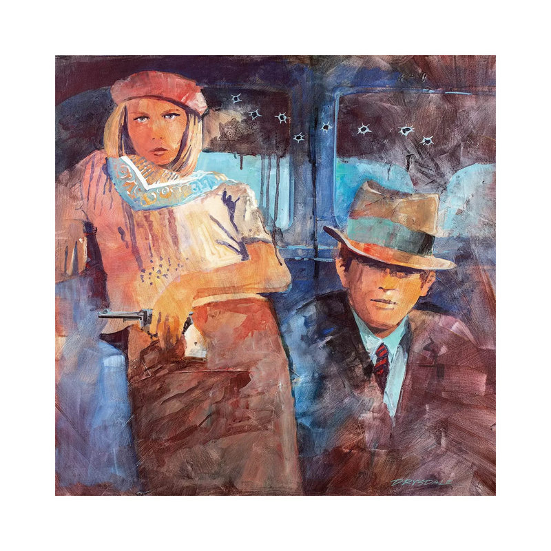 Bonnie And Clyde by Bill Drysdale - Wrapped Canvas Print, 30.48 cm H x 30.48 cm W