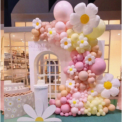 Galactic Space Balloon Arch Kit 119 pcs Navy Blue Silver Blue