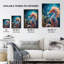 Wall Art Print Seahorse Photorealistic Conceptual Painting Poster Picture