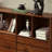 Classic black walnut solid wood bookcase