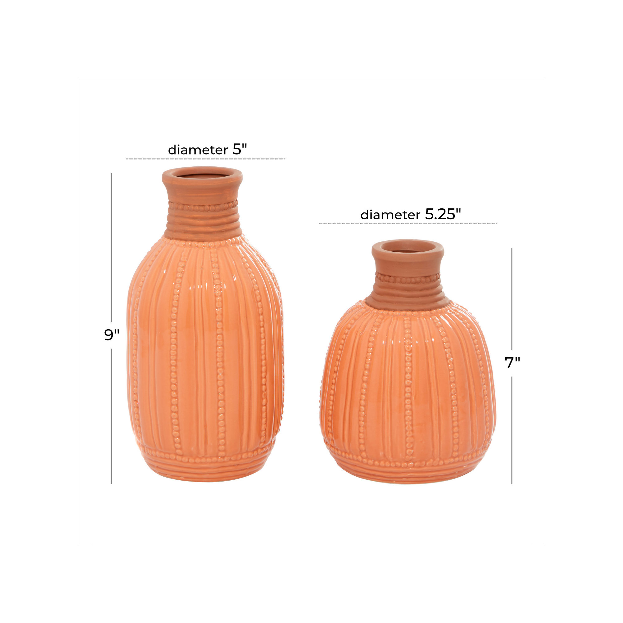Tulipe 9.1'' Handmade Ceramic Table Vase