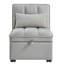 Canapé-lit simple 4 en 1 multifonctionnel avec poches de rangement, conception capitonnée, dossier réglable et coussins pour un confort et une détente polyvalents-66309630