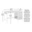 Bureau avec broche rustique, finition brune
