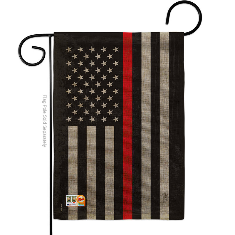 Mélange de polyester à 2 côtés 18,5 x 13 po american stripe drapeau de jardin