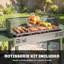 Outsunny 118cm W Combo Charcoal Grill