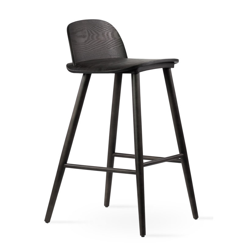Janelle Bar & Counter Stool, Bar Stool (29.5" Seat Height), Black