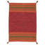 Azizi Striped Hand Woven Cotton Red Rug-179968467