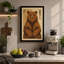 Noble Bear Japandi - Wrapped Canvas-1827426331-1827426311