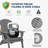 Folding Adirondack Chair, SGS Tested, Wooden Textured With Cup Holder, Heavy All-Weather HDPE Comfortable Set Poolside Backyard Lawn Grey Set 4-125440480