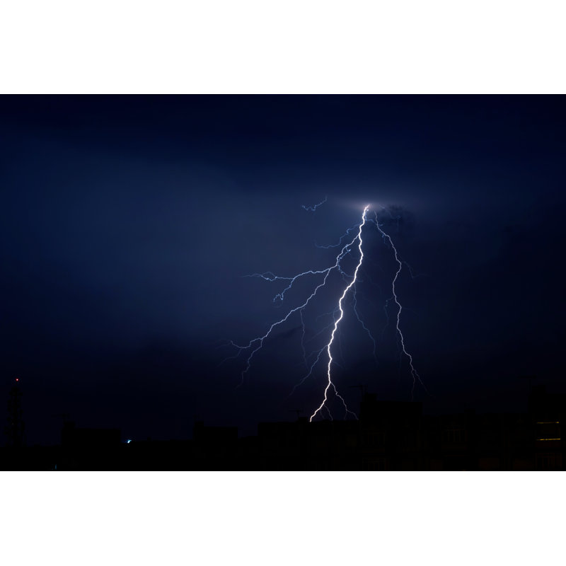 Lightning - Wrapped Canvas Print, 61cm H x 91cm W x 3.8cm D