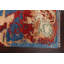 Tapis abstrait en laine fait à la main 6 x 8