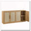 Buffet 67 po 4 portes en rotin