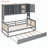 Versatile Wooden Daybed with Trundle and Integrated Cabinet and Shelf, Ideal for Space - Saving and Comfortable Living-571138923-571138921