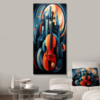 Elegant Violon Music Harmony I - musique, art mural