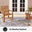 Tapis intérieur / extérieur gris / bleu Nicole Miller par Nicole Miller-27887467