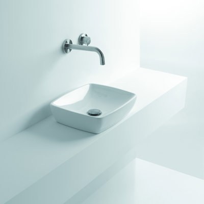 Lavabo de salle de bain rectangulaire en céramique pour bateau H10