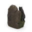 23.75" High Hand Crafted Weather Resistant Floor Fountain, Moss + Black