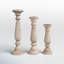 Soteria 3 Piece Wood Tabletop Candlestick Set