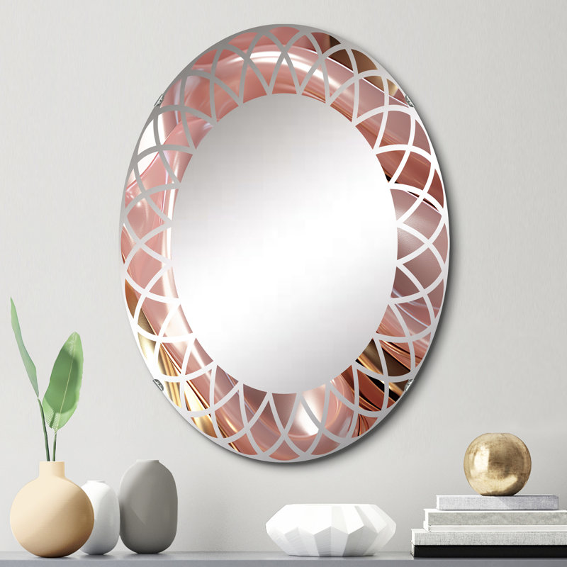 Nysta - Miroir mural moderne ovale, 30 po x 20 po