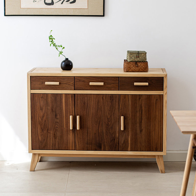 Nordic-style multi-functional sideboard cabinet