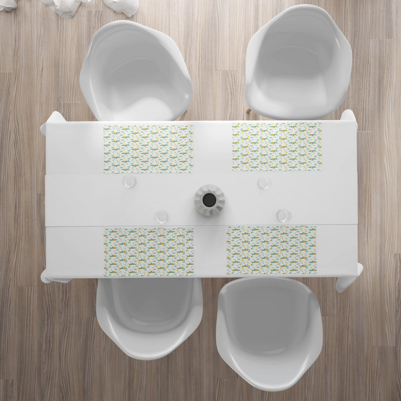 Polyester Floral Rectangle Placemat