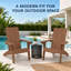 Ensemble de 2 chaises modernes modernes Adirondack-920360641