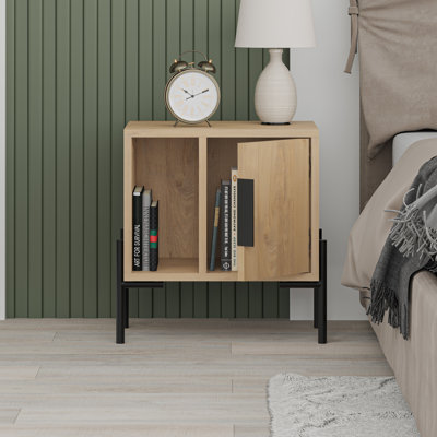 Clementon 48cm W Particle Board / Chipboard Bedside Table
