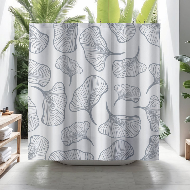 Coco Shower Curtain, Gray