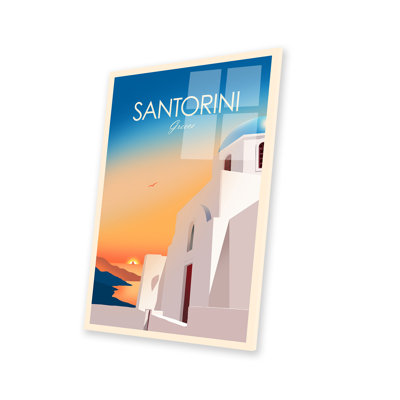 Santorini - peinture sans cadre